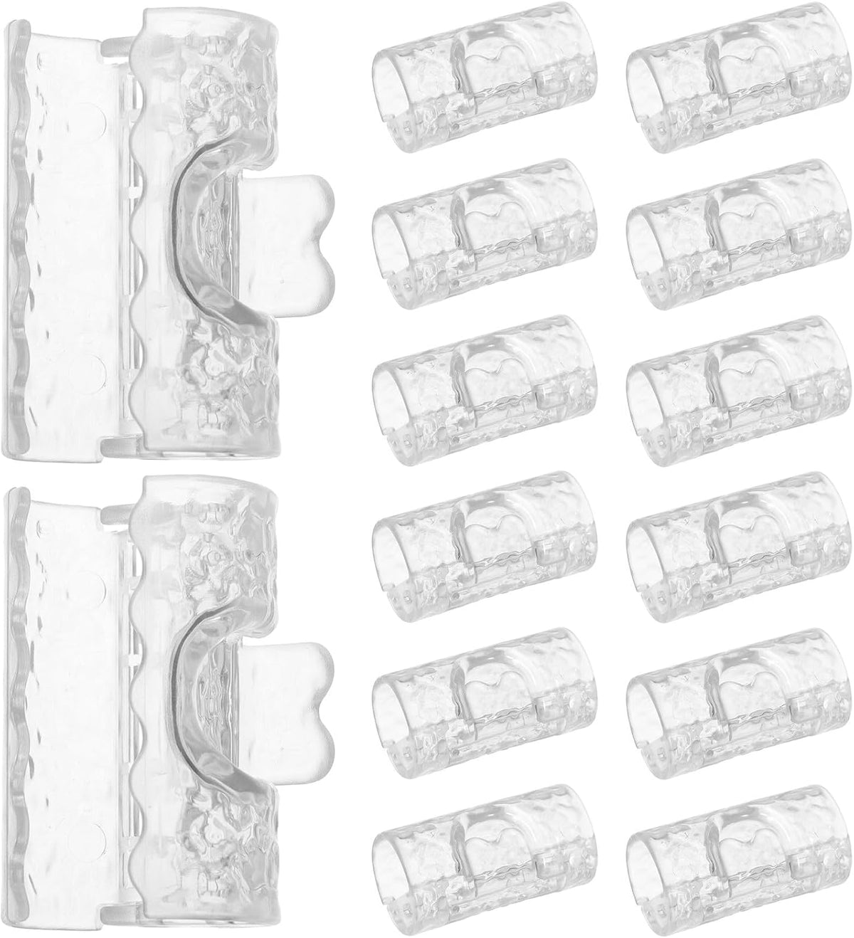 20pcs Clear Bed Sheet Grippers - Plastic Heavy Duty Clips Fasteners No Slip Bedding Holders for Dorms Guest Beds Raised Edge Mattresses