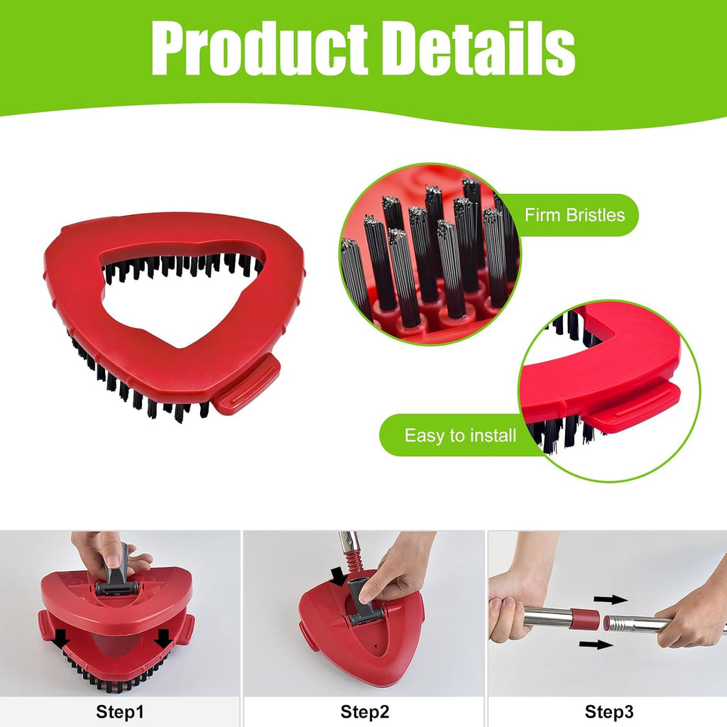 7 Pack Mop Heads Spin Mop Handle Scrub Brush Base Set for O-Cedar Easywring