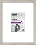 Americanflat 11x14 Picture Frame - Matted to 5x7 - Driftwood