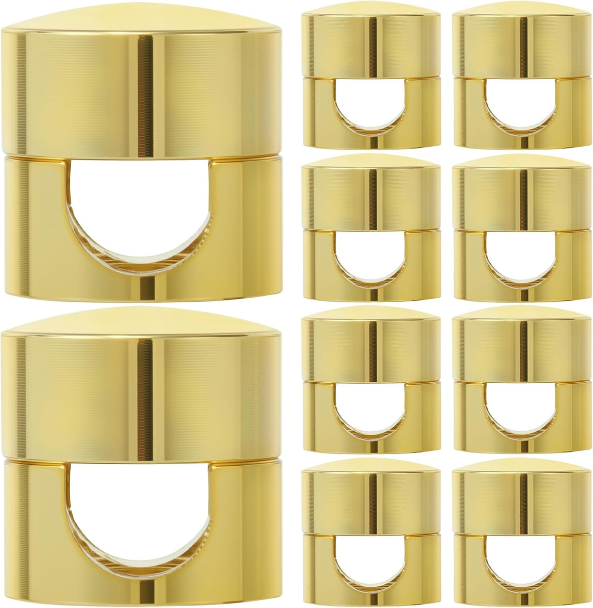SmallCat 10 Sets Charger Holders for Cords, Metal Cord Holder -Gold