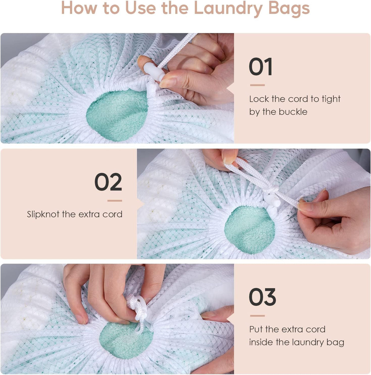 Meowoo 1Pcs Large Mesh Laundry Bag, 24×36inch