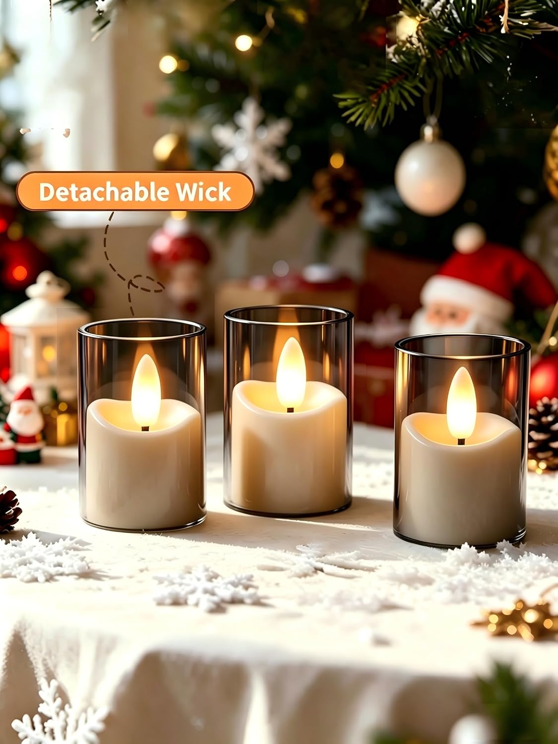 Rechargeable Flameless Candles with Remote Timer