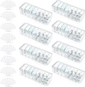 8 Pack Cable Organizer Boxes with Lid, Cord Storage Boxes, Clear