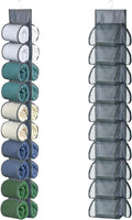 Hanging Storage Legging Organizer for Wardrobe 20 Pockets Grey