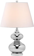 SAFAVIEH Eva Table Lamp, 24" Modern Silver LITS4086M