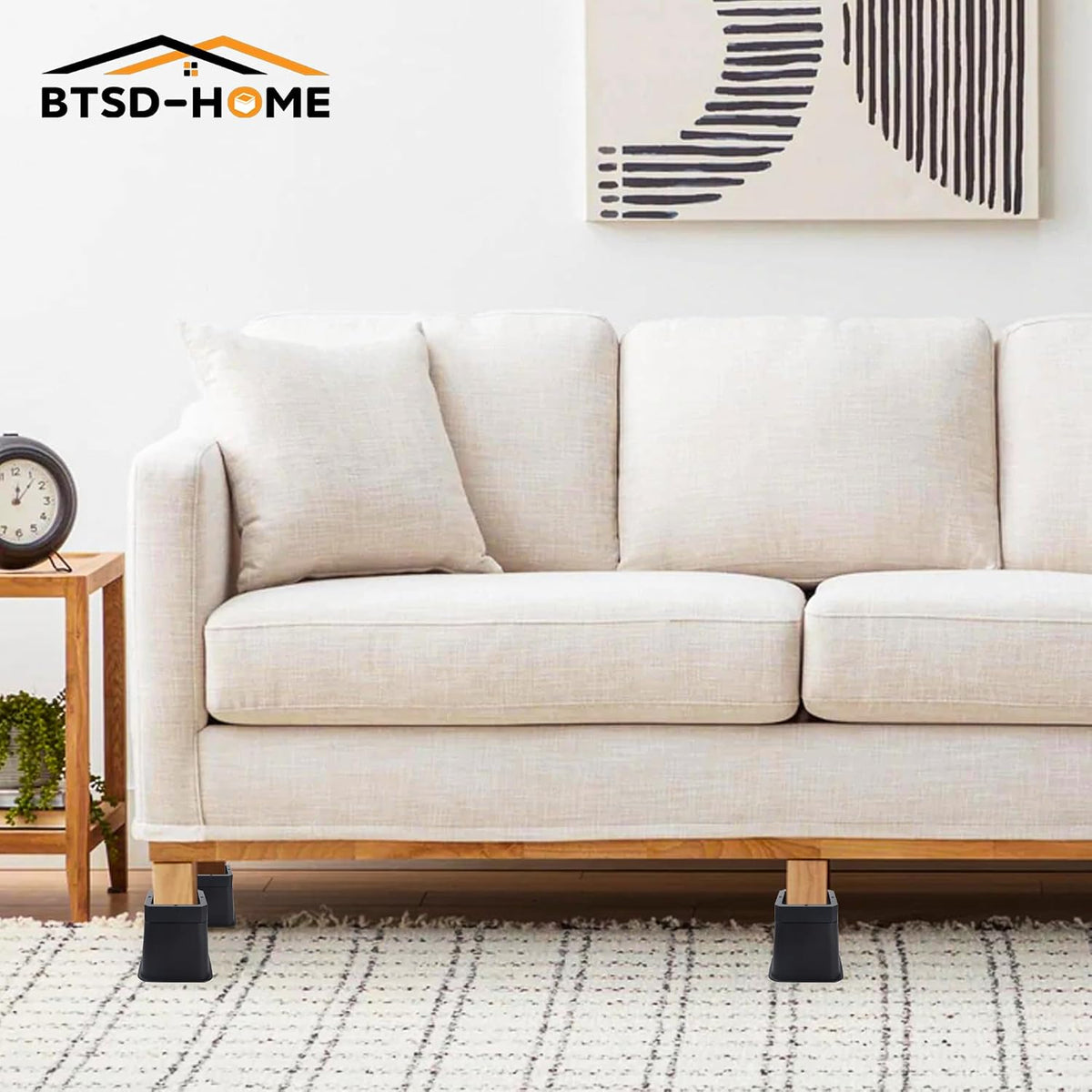 BTSD-home Bed Risers 3 or 4 Inch