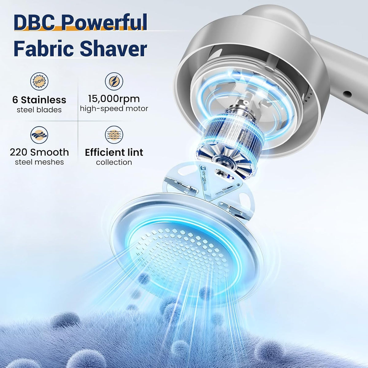 DBC Fabric Shaver Lint Remover for Clothes, Sweaters, Couch & Furniture