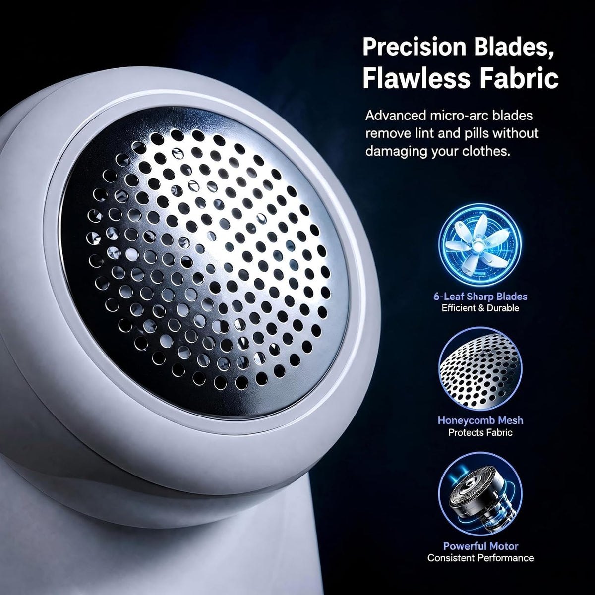 Rechargeable Fabric Shaver,Electric Lint Remover for Clothes & Couch