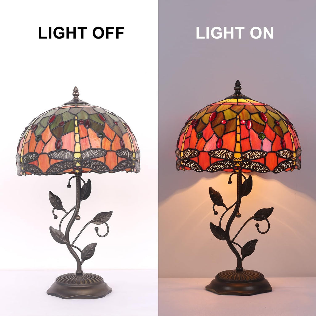 Tiffany Table Lamp Antique Stained Glass Lamp 12x12x20 Inch