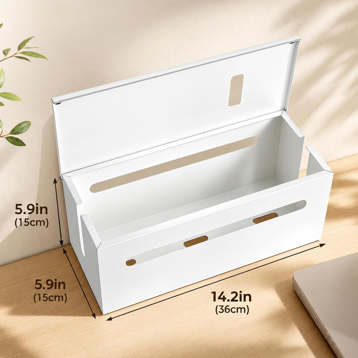 Metal Large Cable Management Box Cord Hider Wire Organizer Boxes