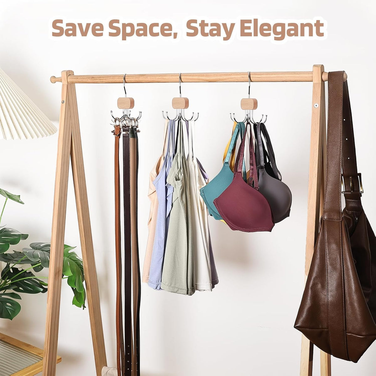 3 Pack Tank Top Hangers, Premium Bra Hanger for Closet Organizer