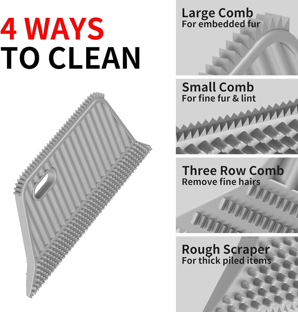 Lint Remover 3-Pack, Pet Fur Remover, Carpet Rake, Lint Brush