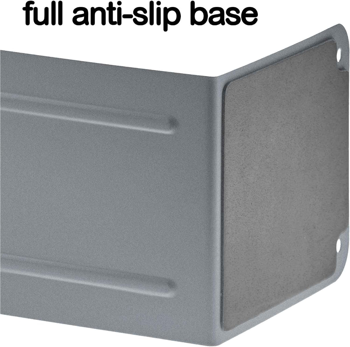Acrimet Bookends for Shelves, Non-Skid Book Holder, Heavy Duty Book Stopper, Steel Metal Book Ends Storage for Home, Library, 6 7/8" H x 4" W x 4 1/2" D (Silver) (1 Pair / 2 Pieces)
