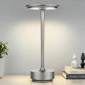 UdoUto Cordless Table Lamp Rechargeable, Silver