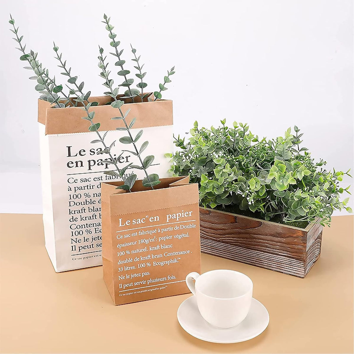 Eucalyptus Stems 12 PCS Artificial Leaves Home Office House Table Decor Wedding Bouquet Ceremony Party Flower Decoration Vase Forever Live Never Fade