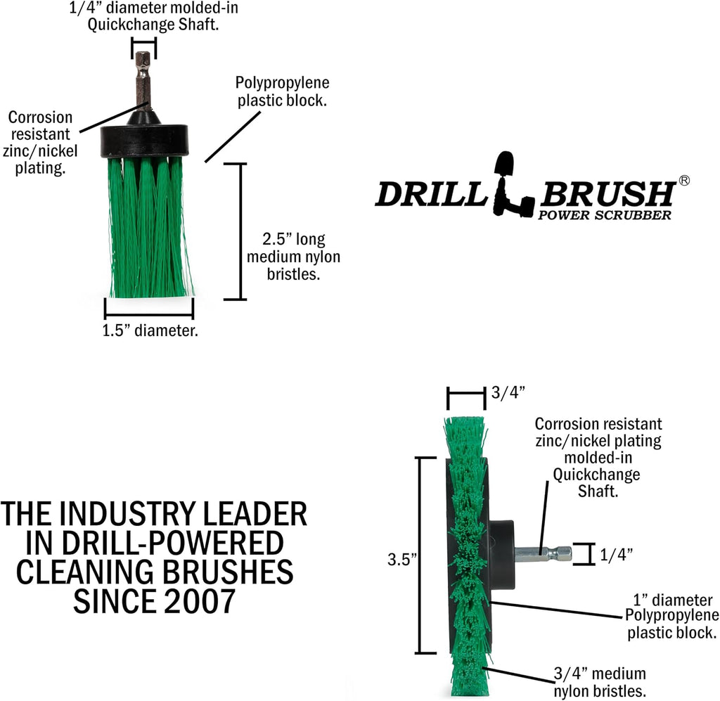 Drillbrush Dishwasher Safe Kitchen Appliance Cleaner Brushes for Drill