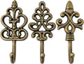 Comfify Gold and Black Cast Iron Wall Hooks