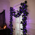 Black Halloween Garland, 6FT Halloween String Lights Battery Operated