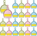 LemonRoad 24 Pack Nesting Mini Broom and Dustpan Set with Handle