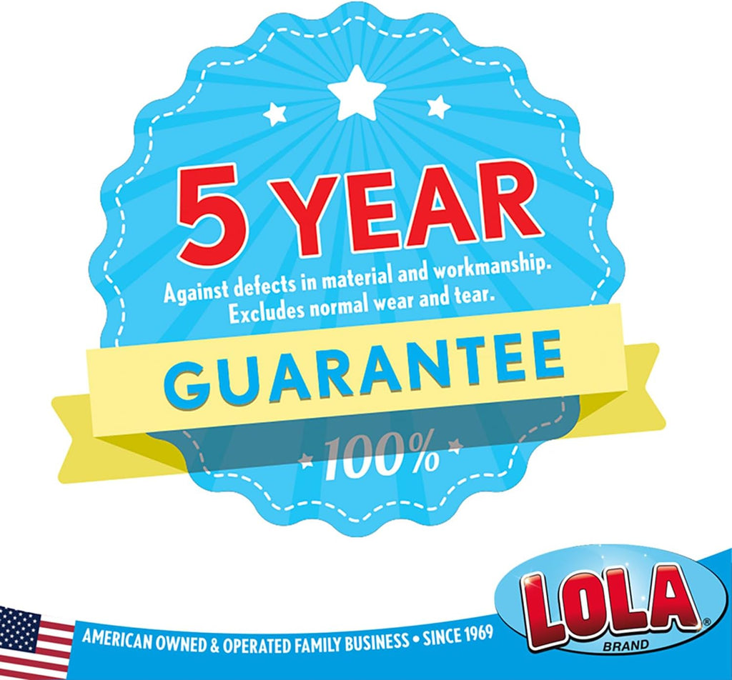 LOLA Classic Toilet Brush w/Under-The-Rim Scrubber, 6 Pack