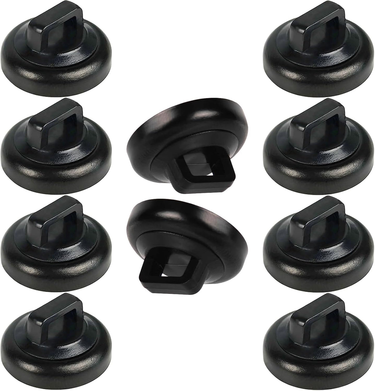 Magnet Zip Tie Mount Clips Magnetic Zip Ties Mount Base Holder Strong Wire Cable Holder Mount Wire Clips Management for Home Office Marine Electrical Wiring (D19 10 Pcs)