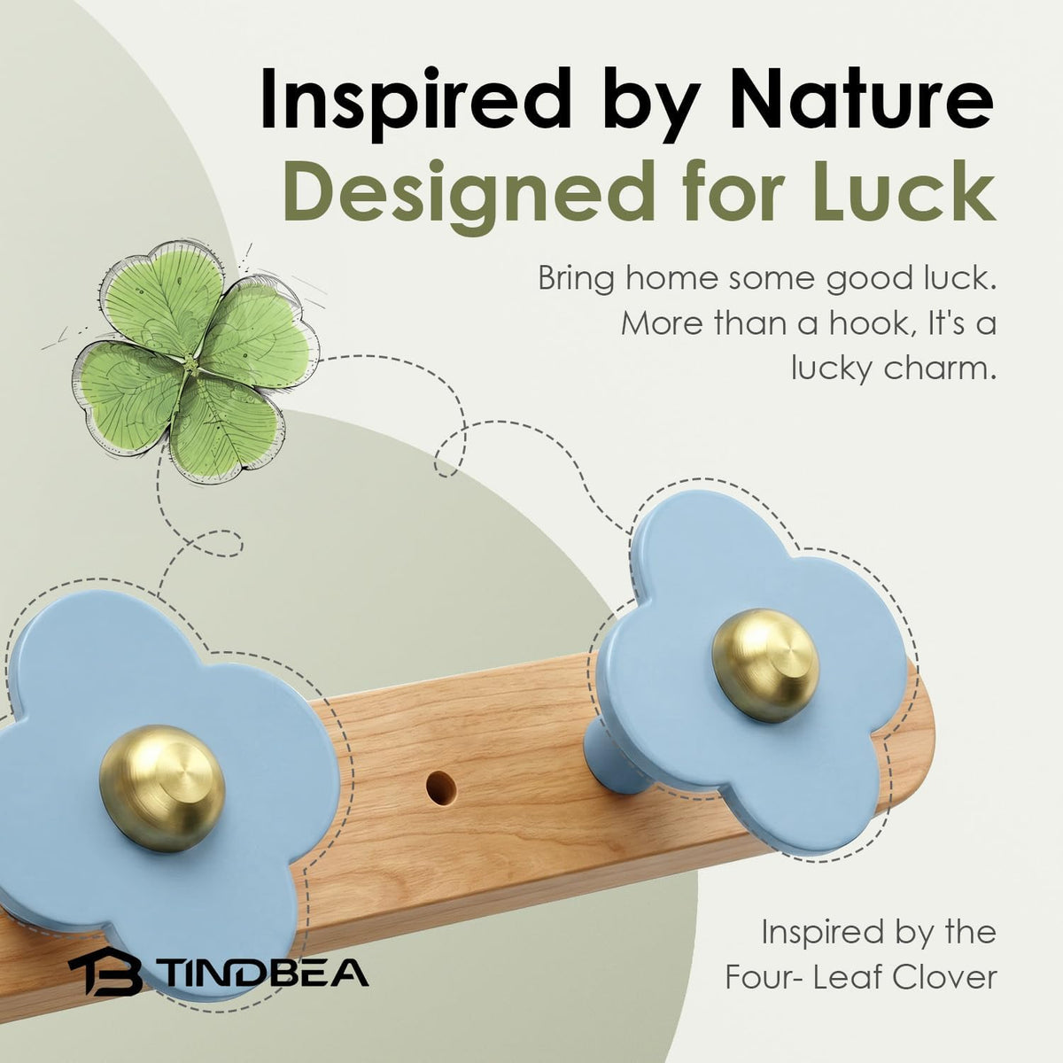 Tindbea Upgreded Heavy Duty Coat Rack Wall Mount for Entryway, Kids' Room
