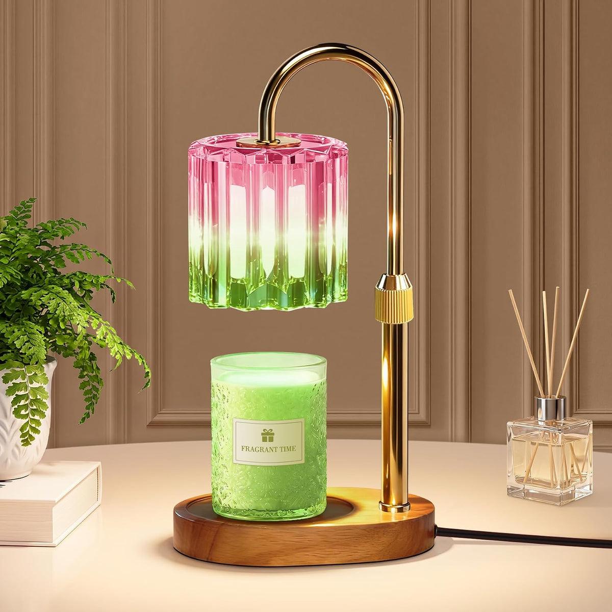 Candle Warmer Lamp, with Timer Dimmer Adjustable Height, Home Decor, Room Decor, Wax Melt Warmer for Candles, Gifts for Mom, Gifts for Mother's Day, Birthday Gifts for Women