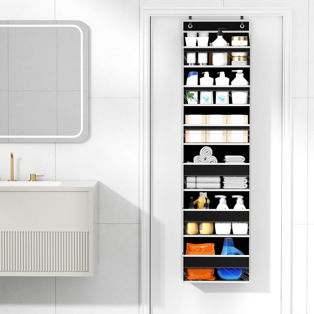 Over The Door Organizer 6 Tiers, Behind The Door Storage Hanging Shelves