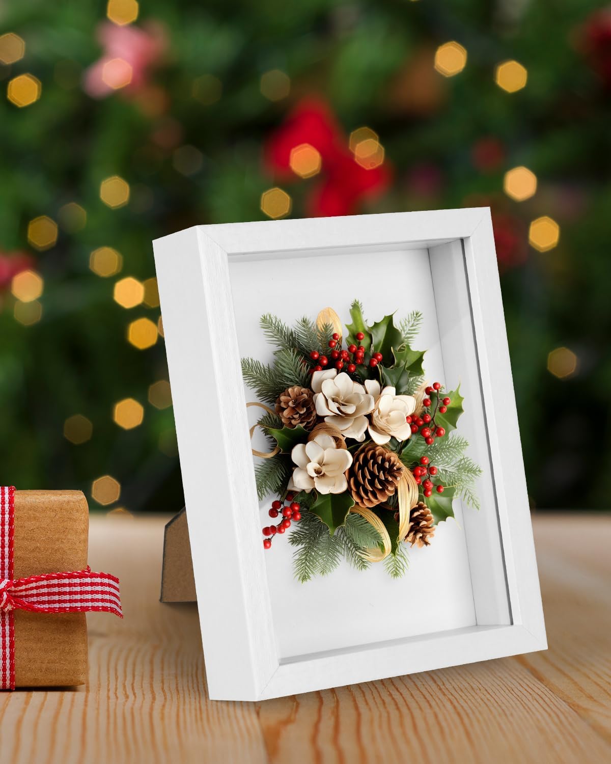 2 Pack 8x10 Shadow Box Frame with Plexiglass, White