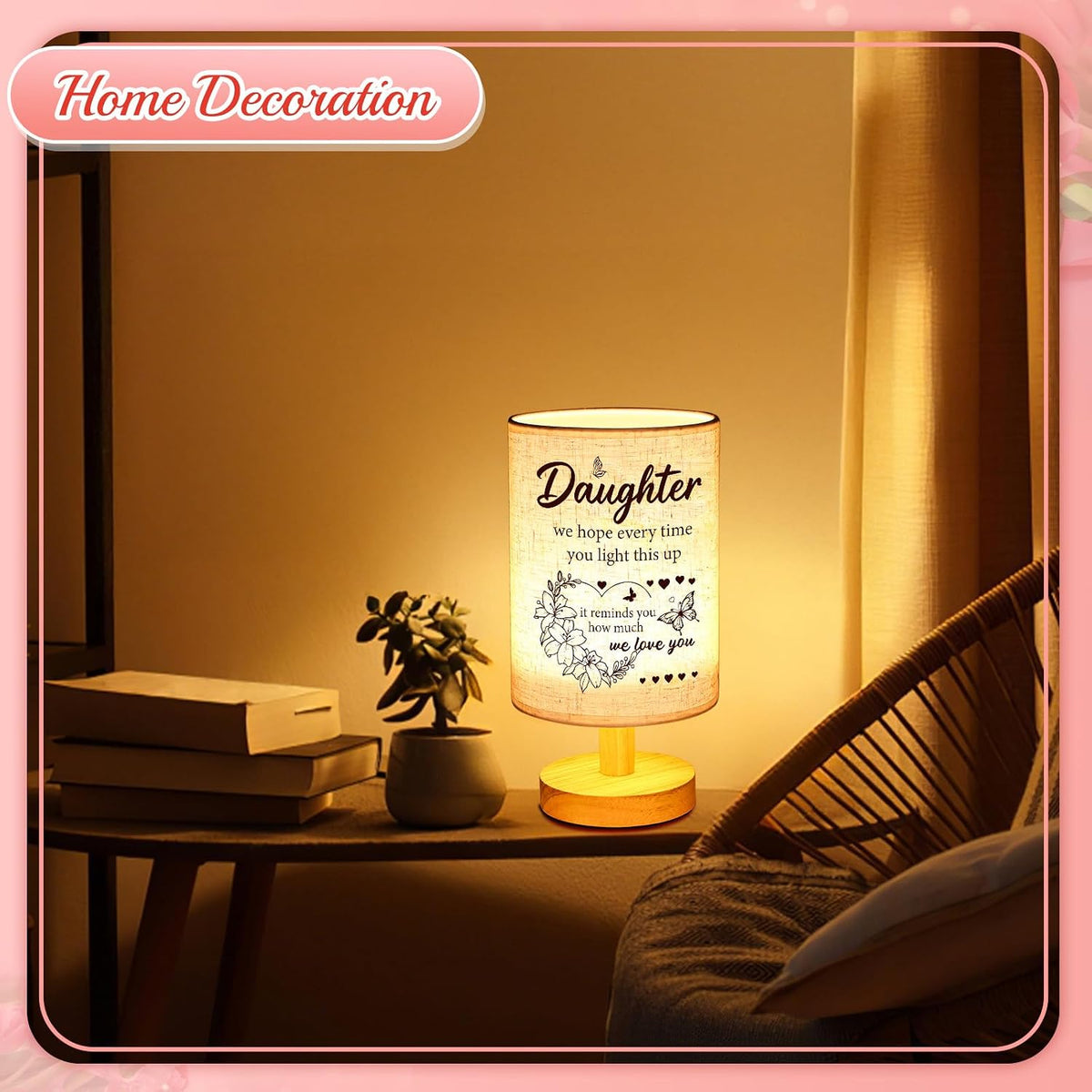 Linkax Christmas Birthday Gifts for Daughter from Mom Dad Night Light Lamp