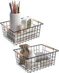 Baskets for household purposes, Wire Basket with Wooden Handle