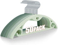 Velvet Hangers Felt Clothes Hangers 50 Pack Green Multi