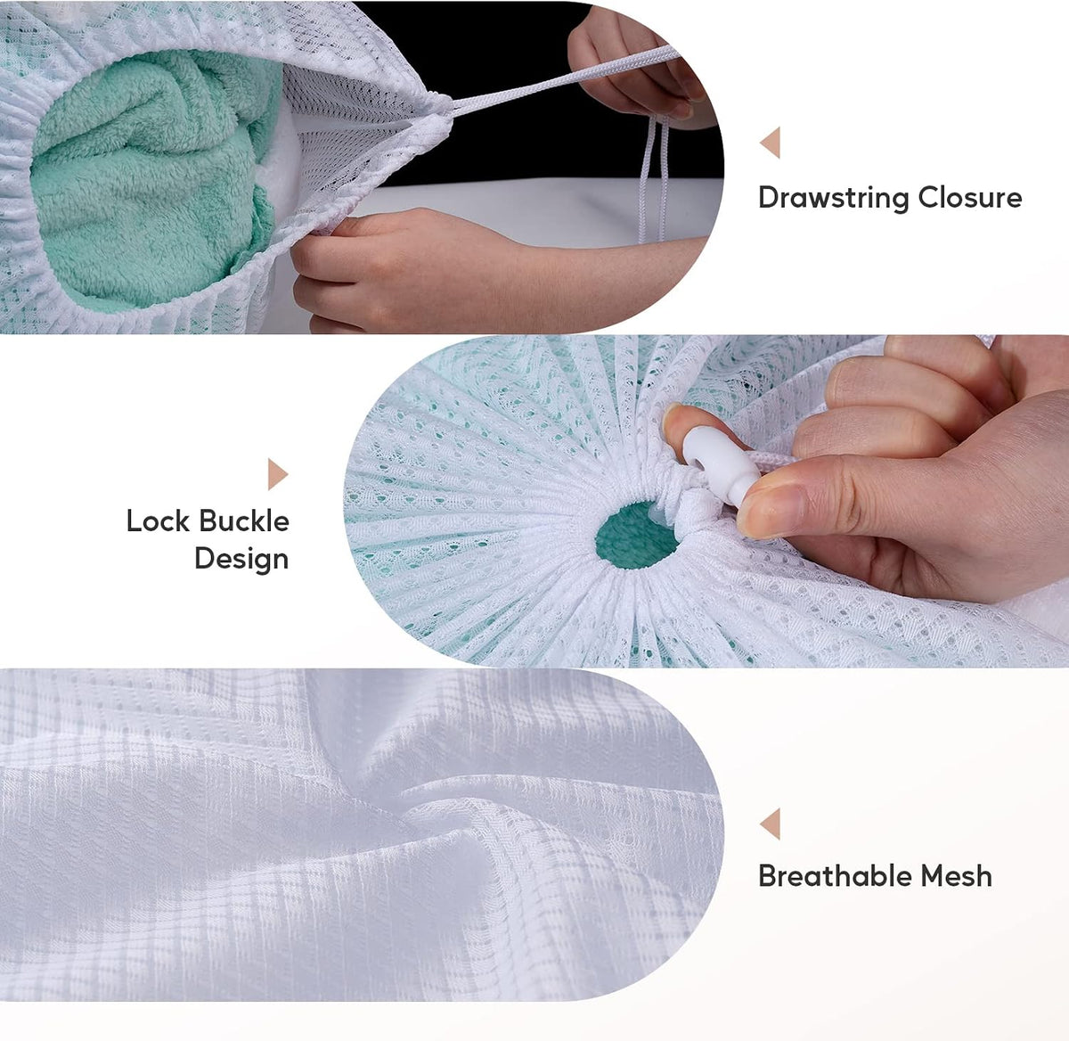Meowoo 1Pcs Large Mesh Laundry Bag, 24×36inch