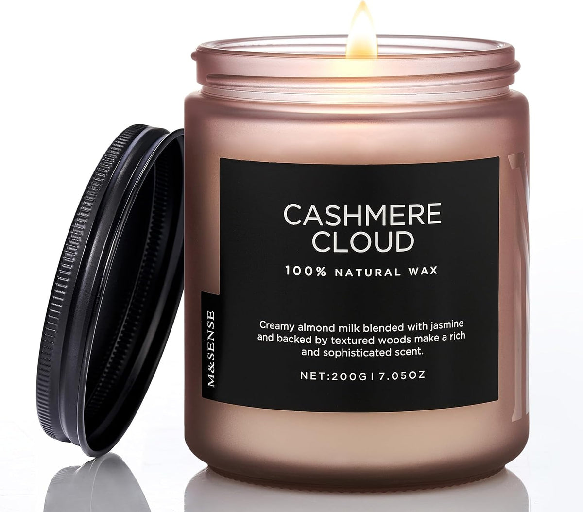 M&SENSE Cashmere Cloud Scented Candles for Home Cozy Winter Gifts Women