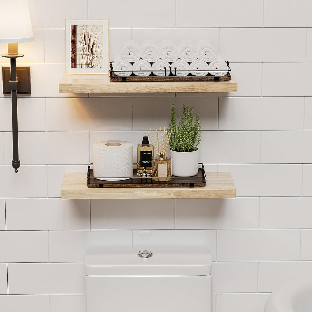 Toilet Paper Basket, Bathroom Tray for Countertop, 13"x 6.5"