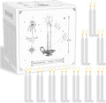 100 Pack White Spell Chime Candles, 4" Small Taper Candles for Rituals