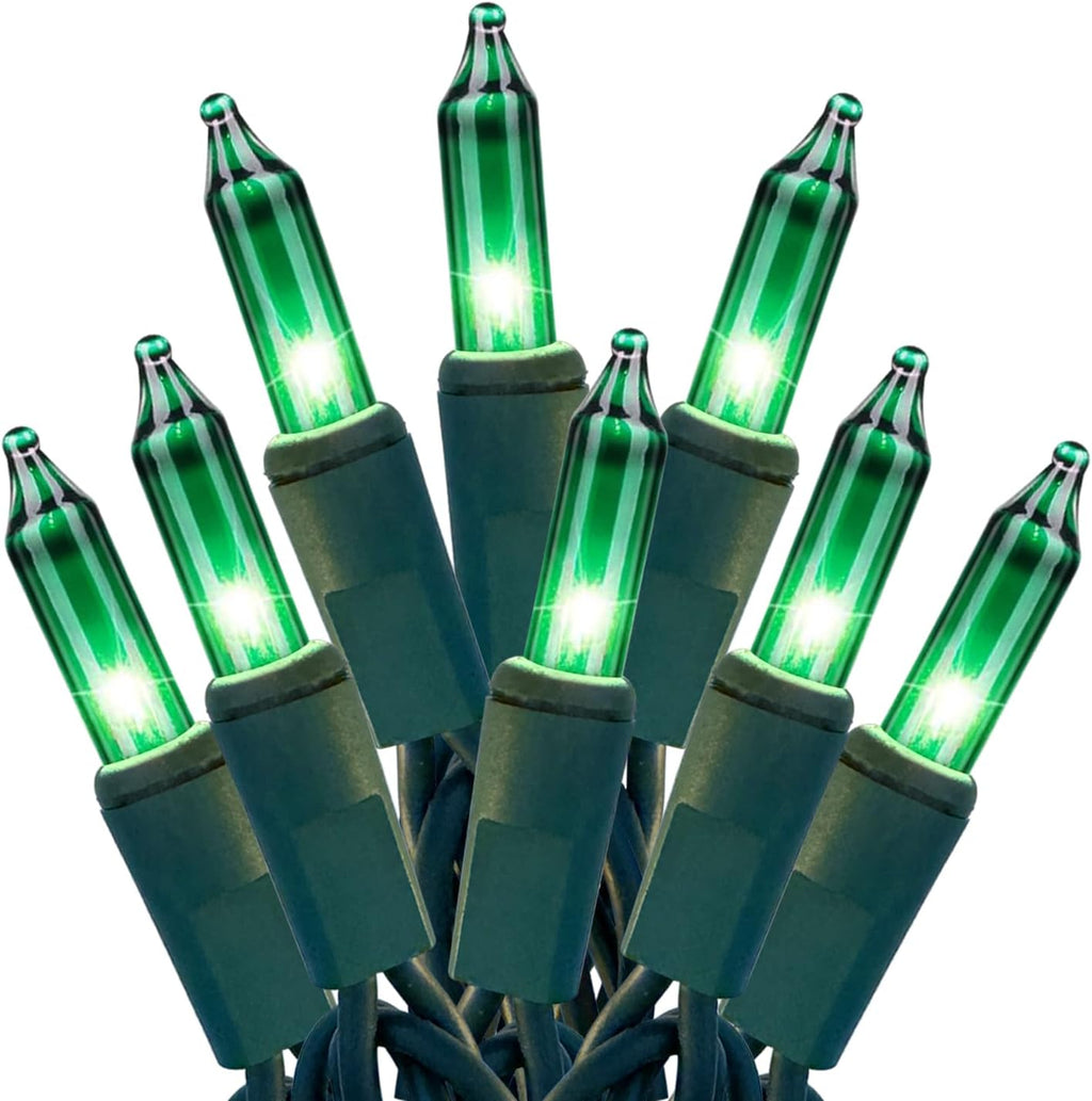 HISHINY Green String Lights 100 Count Mini St. Patrick's Day Decorations Lights with Green Wire for Outdoor Christmas Decorations Indoor Decor,UL Certified (21feet)