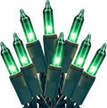 HISHINY Green String Lights 100 Count Mini St. Patrick's Day Decorations Lights with Green Wire for Outdoor Christmas Decorations Indoor Decor,UL Certified (21feet)