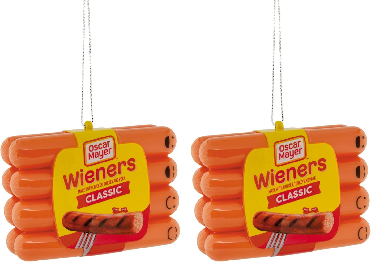 Hallmark Oscar Mayer Christmas Ornaments (Classic Wieners) Set of 2