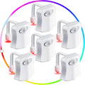 Honoson 6 Pieces Toilet Night Light Motion Activated Sensor Lamp 16 Colors Changing LED Inside Toilet Bowl, LED Light for Washroom Bathroom, Battery Not Included