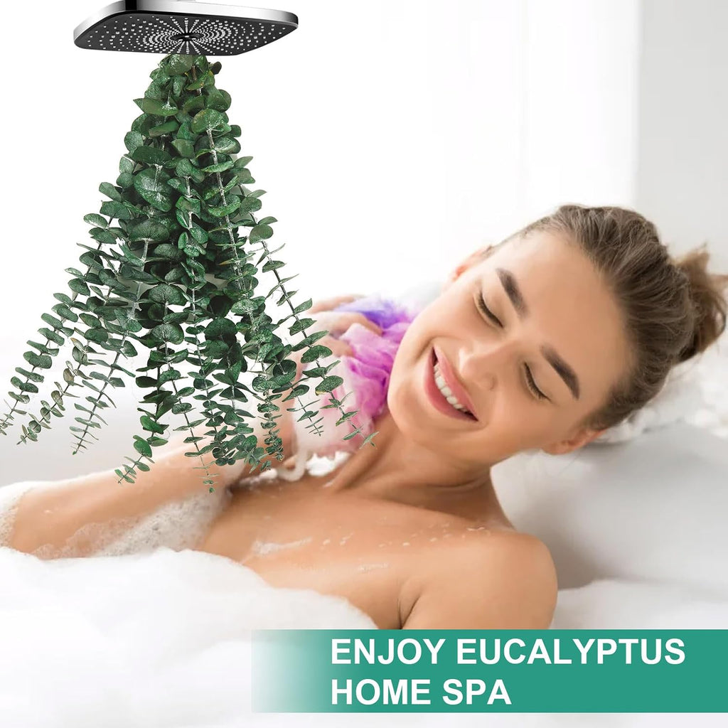 10 Pcs Dried Eucalyptus Stems, 17'' Real Hanging Eucalyptus for Shower