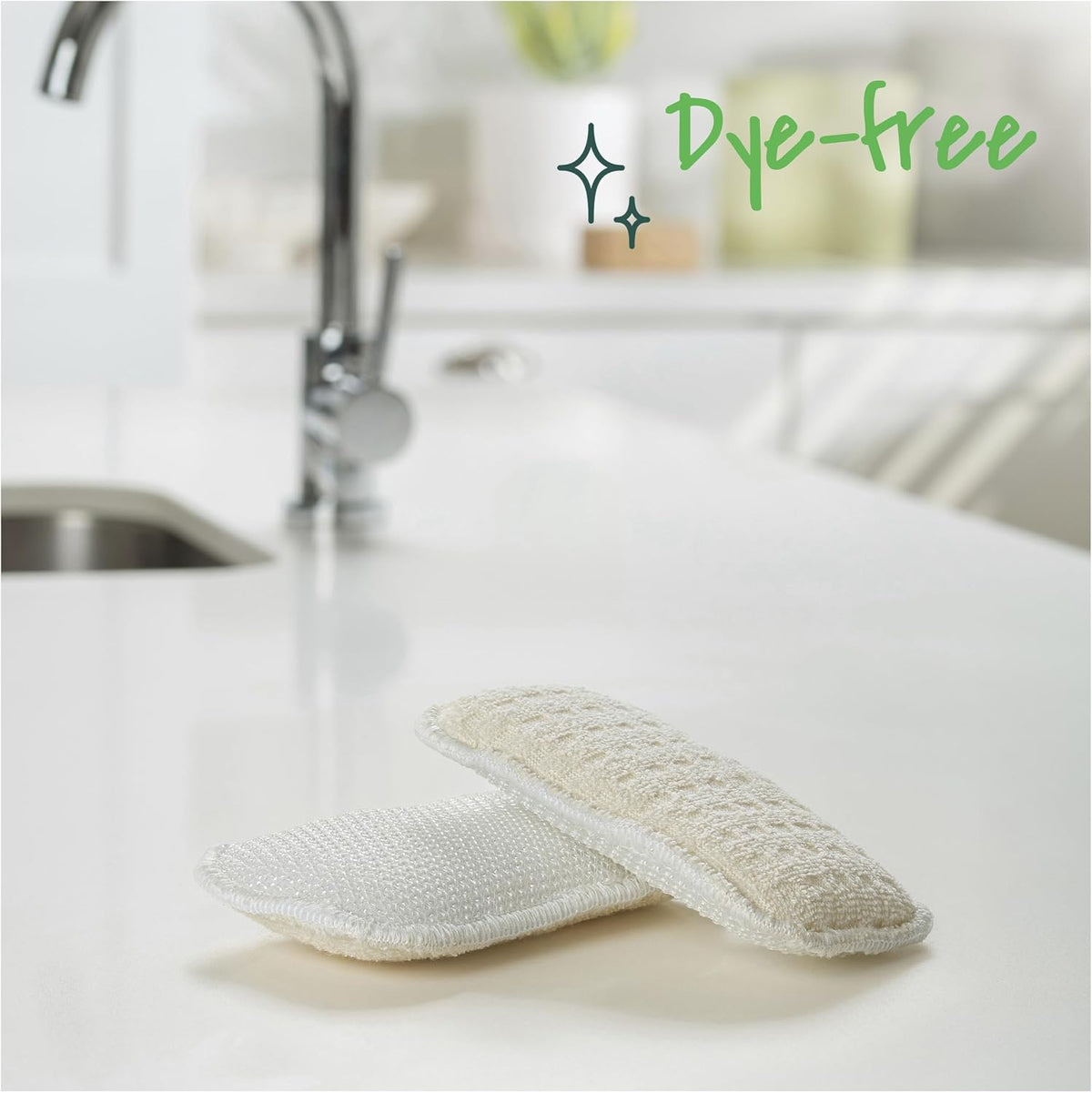 Scotch-Brite Greener Clean Dual Action Scrub & Wipe, Dish Cloth, 2 Pack