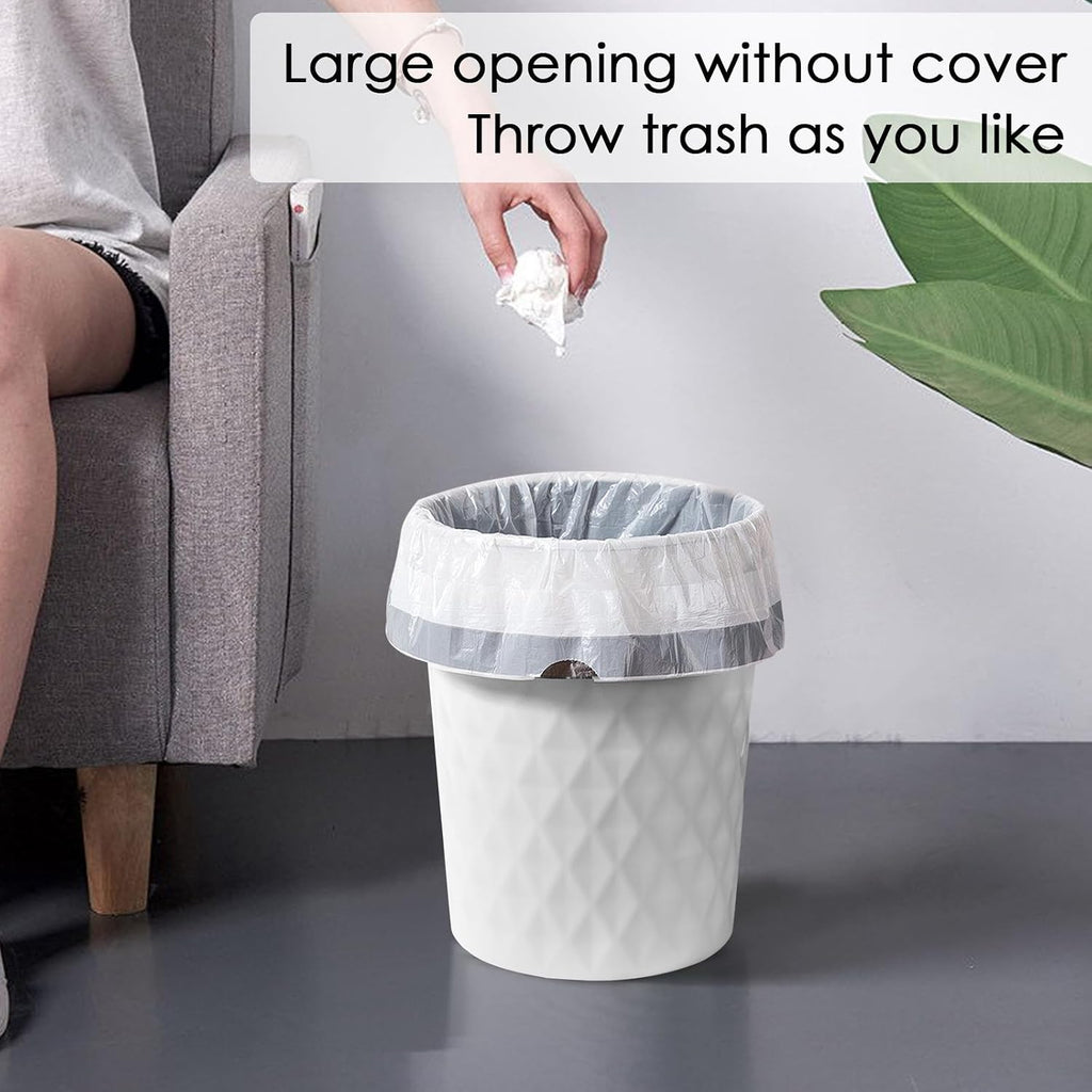 YGJT Bathroom Trash Can, 3 Pack 1.8 Gallons Small Trash Can with Trash Bags