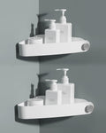 Sotfamily Plastic Shower Caddy Corner (for 90° Only), 2 Pack, White