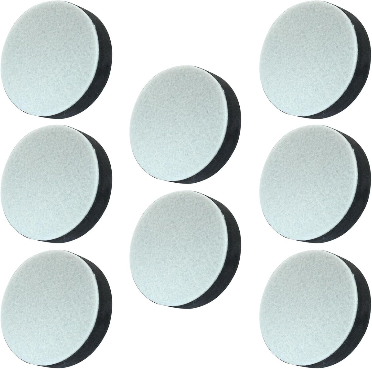 8 Pcs Self-Adhesive Small Furniture Bed Risers Black