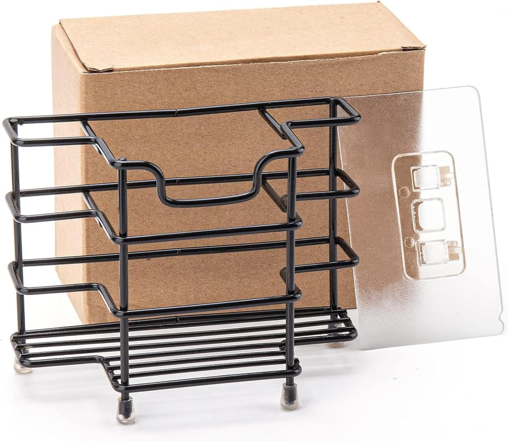 Toothbrush Holders for Bathroom, 3-Slot Black