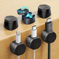 Kanemc 6 Pack Rotatable Cord Organizer,360°Spin Magnetic Cord Holder