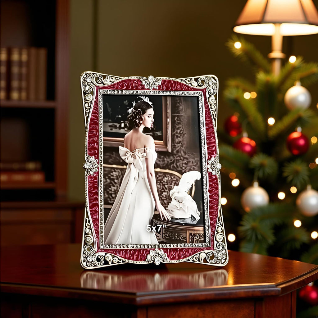 5x7 Vintage Metal Picture Frame, Retro Decoration,