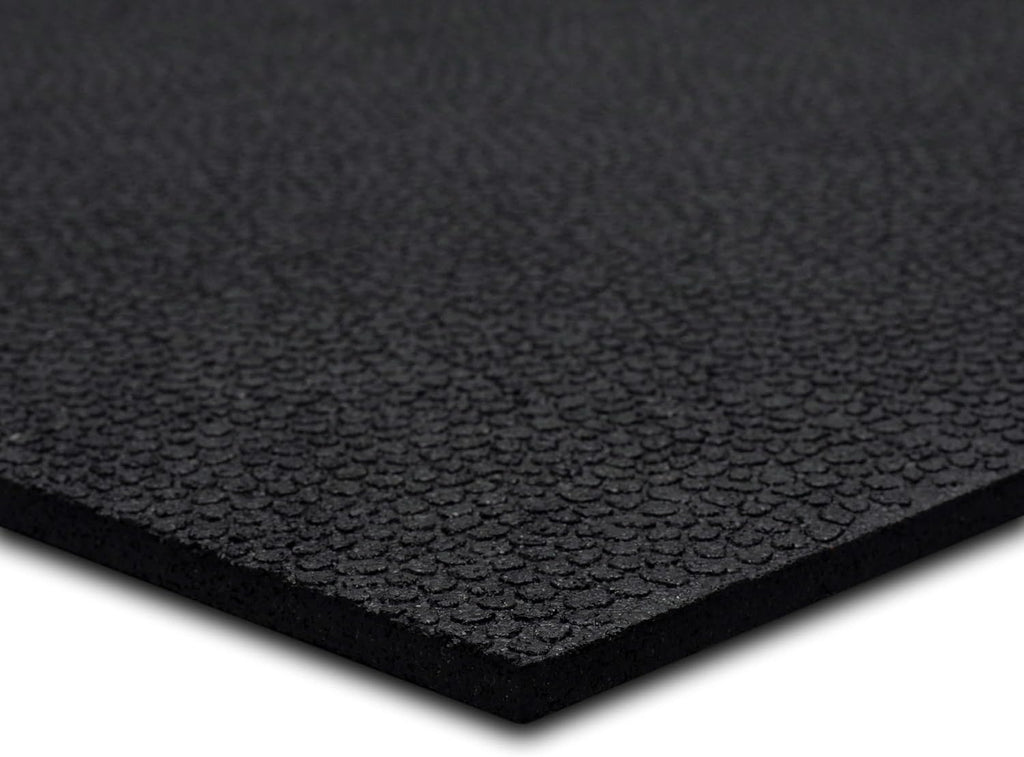Mohawk Home Heavy Duty Rubber Stall Mat - Gym Floor- Under Dog Crate - All Purpose Utility 2'x2' - 1/2" Thick - Solid Texture