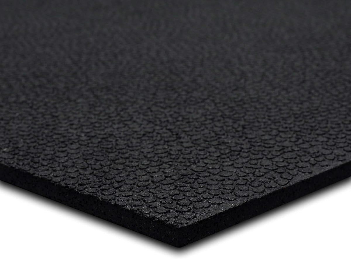 Mohawk Home Heavy Duty Rubber Stall Mat - Gym Floor- Under Dog Crate - All Purpose Utility 2'x2' - 1/2" Thick - Solid Texture